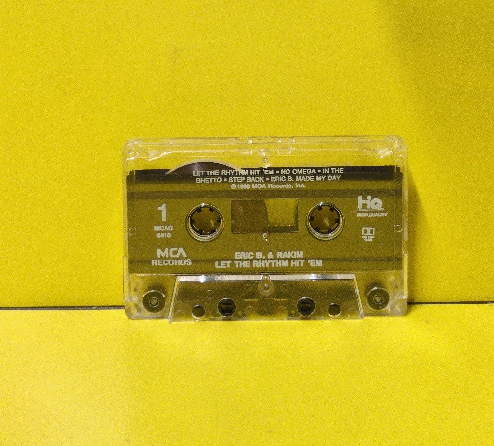 Eric B. & Rakim - Let The Rhythm Hit 'Em - 1990 - MCAC-6416 - Used - EX - Cassettes - HQ - CRC Club Edition - Clear Tape Shell