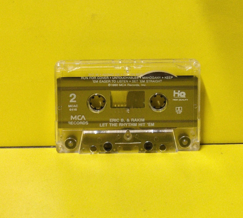 Eric B. & Rakim - Let The Rhythm Hit 'Em - 1990 - MCAC-6416 - Used - EX - Cassettes - HQ - CRC Club Edition - Clear Tape Shell