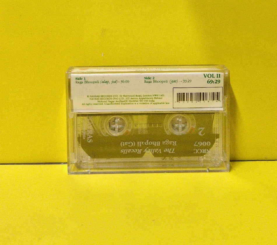 Pandit Shiv Kumar Sharma, Hariprasad Chaurasia - The Valley Recalls II, Raga Bhoopali - 1996 - NRCC 0067 - Used - EX - Cassettes - UK Import