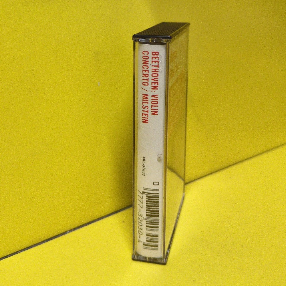 Beethoven, Nathan Milstein, Philharmonia Orchestra, Erich Leinsdorf - Violin Concerto In D - 1981 - 4RL-32030 - Used - EX - Cassettes - Reissue - Yellow Tape Shell