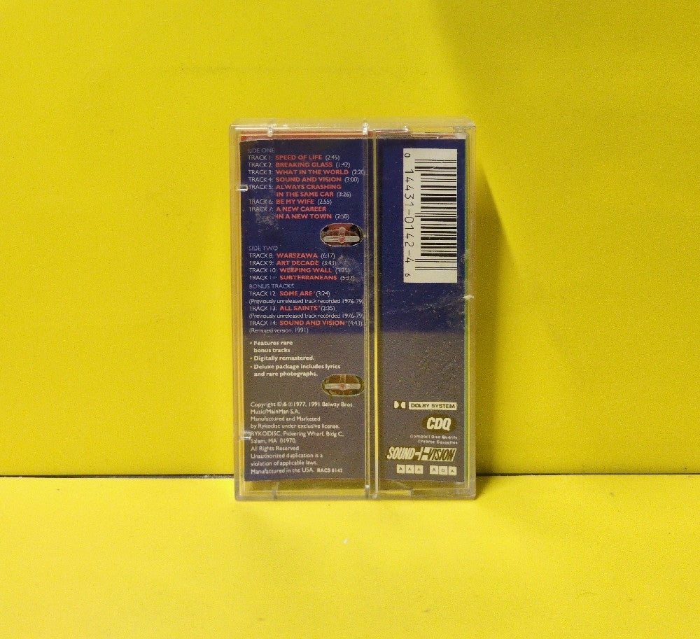 David Bowie - Low - 1991 - RACS 0142 - Used - EX - Cassettes - Reissue - Remastered - Deluxe Edition