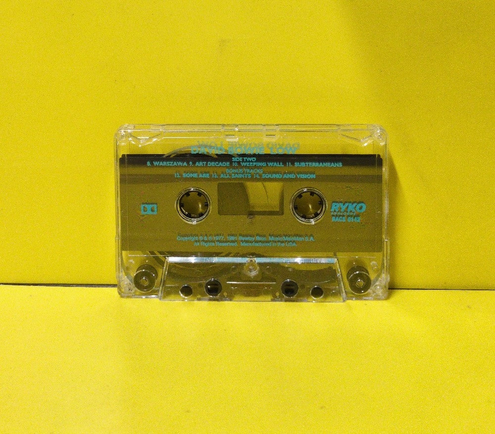 David Bowie - Low - 1991 - RACS 0142 - Used - EX - Cassettes - Reissue - Remastered - Deluxe Edition