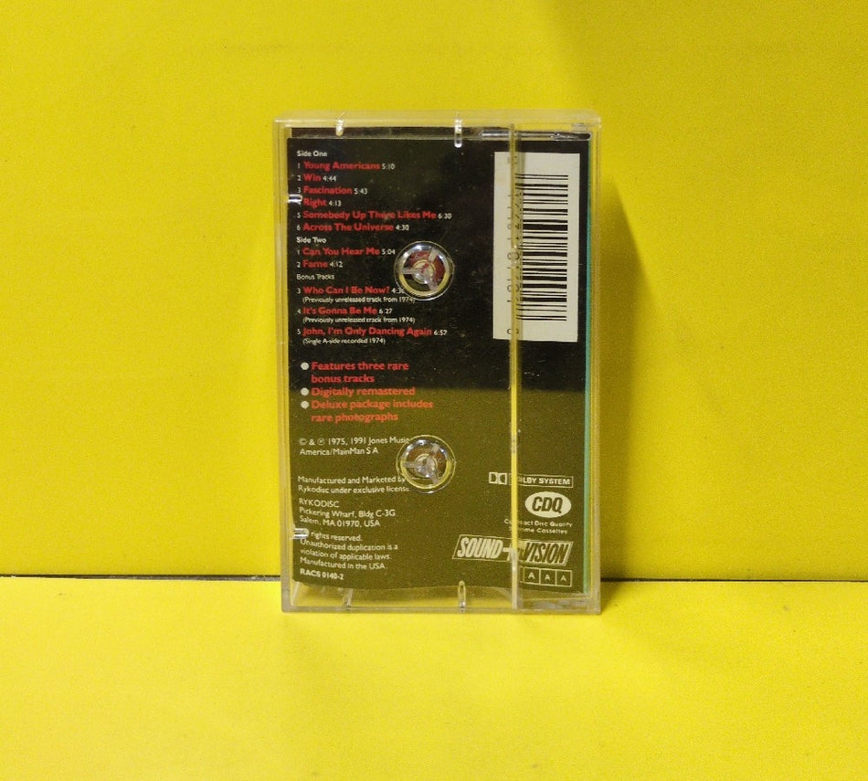 David Bowie - Young Americans - 1991 - RACS 0140-2 - Used - EX - Cassettes - Reissue - Remastered