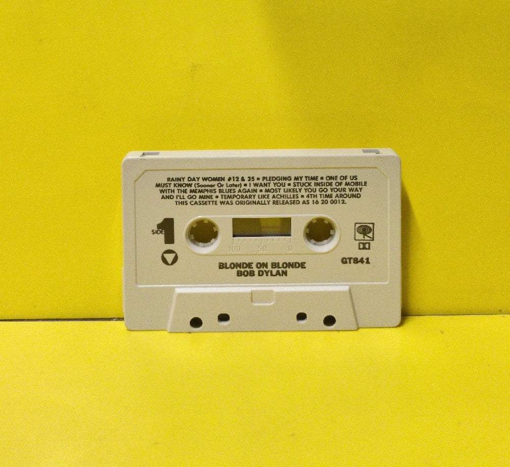 Bob Dylan - Blonde On Blonde - 1986 - CGT 841 - Used - EX - Cassettes - Reissue - Grey Tape Shell