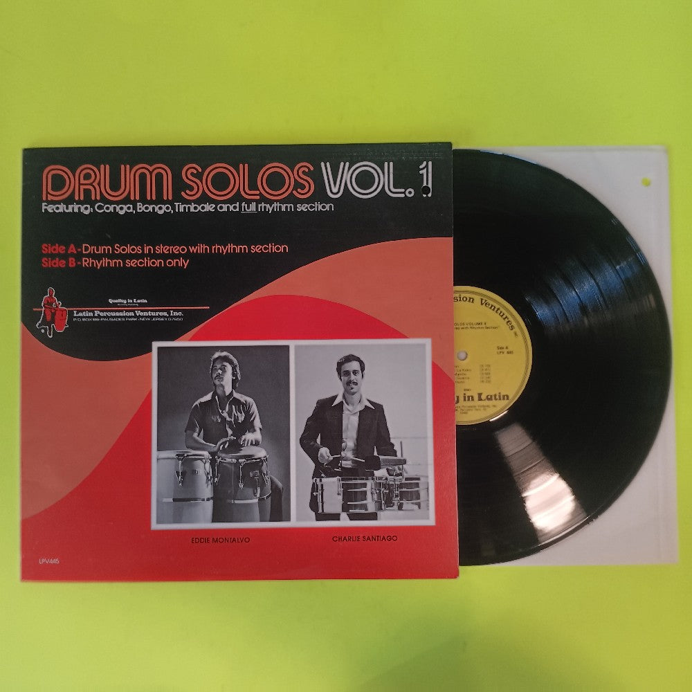 Eddie Montalvo & Charlie Santiago - Drum Solos Vol 1 - 1978 - LPV 445 - Used - EX - Vinyl