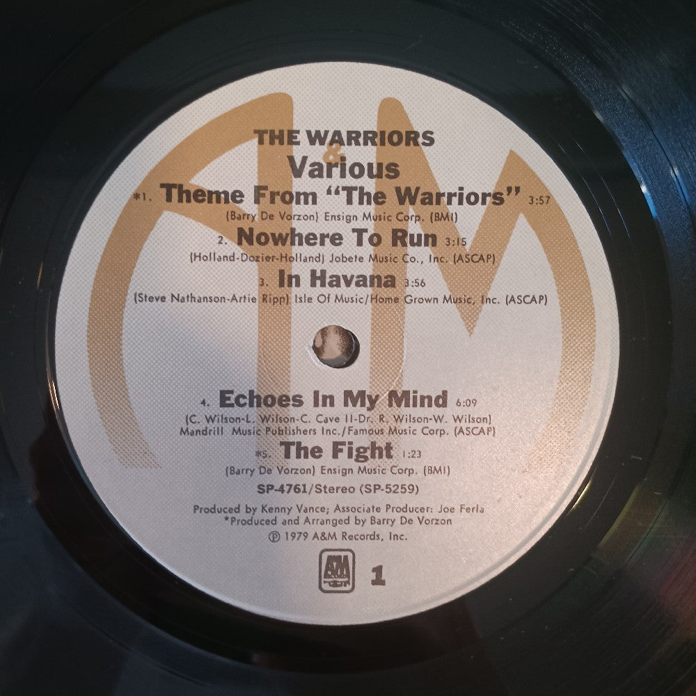 Various - The Warriors (The Original Motion Picture Soundtrack) - 1979 - SP-4761 - Used - VG++ - Vinyl
