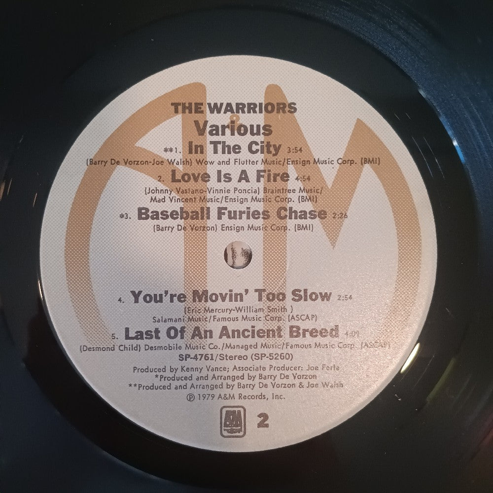 Various - The Warriors (The Original Motion Picture Soundtrack) - 1979 - SP-4761 - Used - VG++ - Vinyl