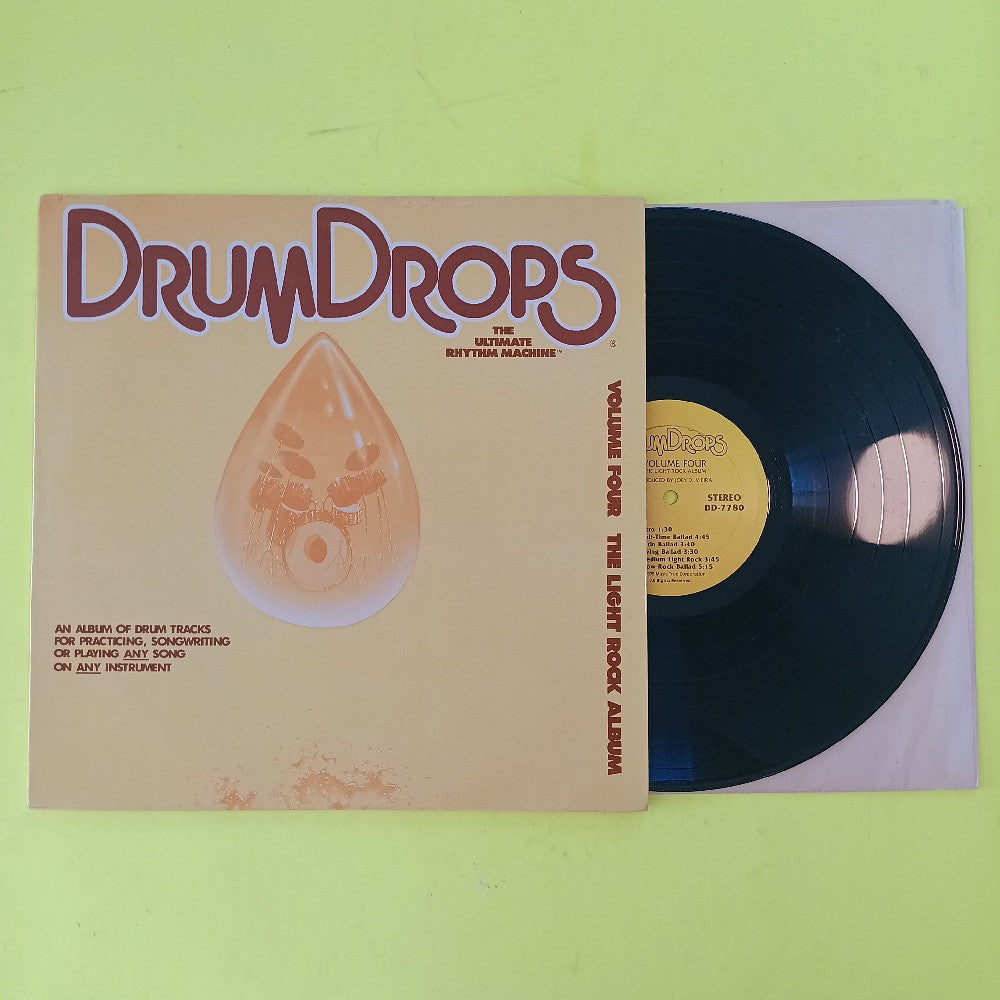 Joey D. Vieira - DrumDrops Volume Four 4 Light Rock Album - 1979 - DD-7780 - Used - VG++ - Vinyl