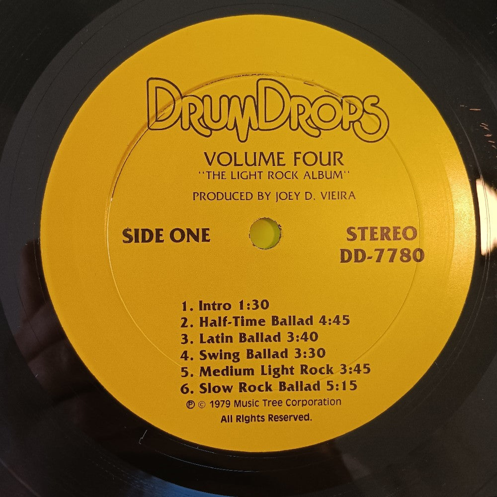 Joey D. Vieira - DrumDrops Volume Four 4 Light Rock Album - 1979 - DD-7780 - Used - VG++ - Vinyl