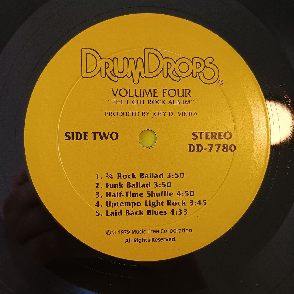 Joey D. Vieira - DrumDrops Volume Four 4 Light Rock Album - 1979 - DD-7780 - Used - VG++ - Vinyl