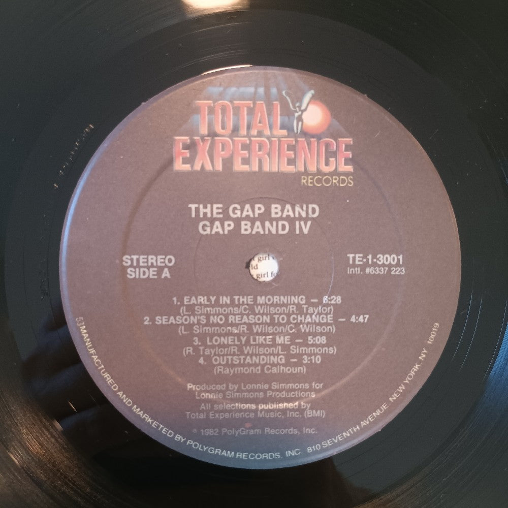 The Gap Band - Gap Band IV - 1982 - TE-1-3001 - Used - VG++ - Vinyl