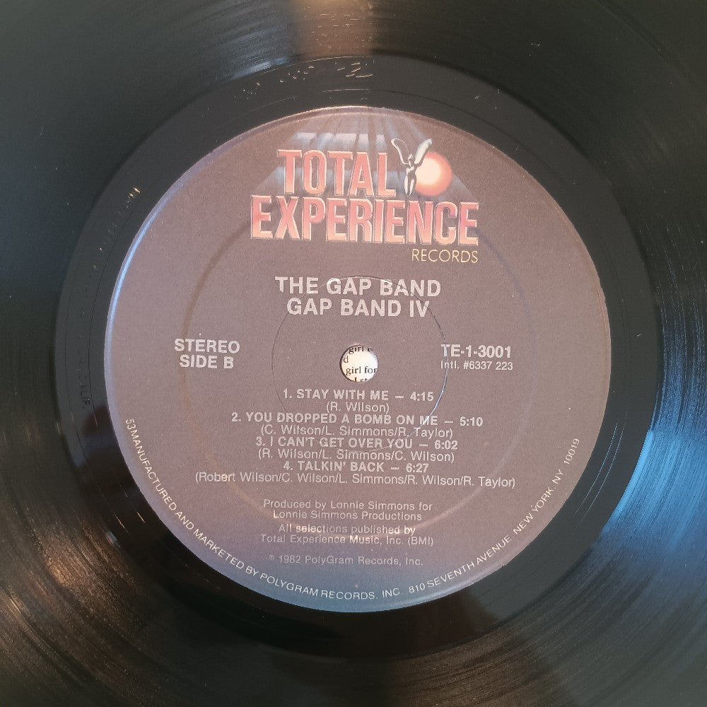The Gap Band - Gap Band IV - 1982 - TE-1-3001 - Used - VG++ - Vinyl