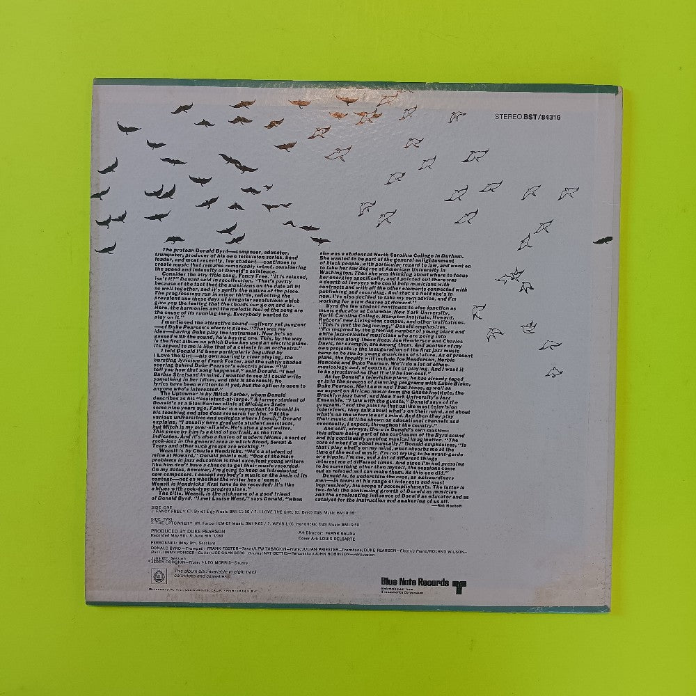 Donald Byrd - Fancy Free VAN GELDER - 1969 - BST 84319 - Used - VG++ - Vinyl