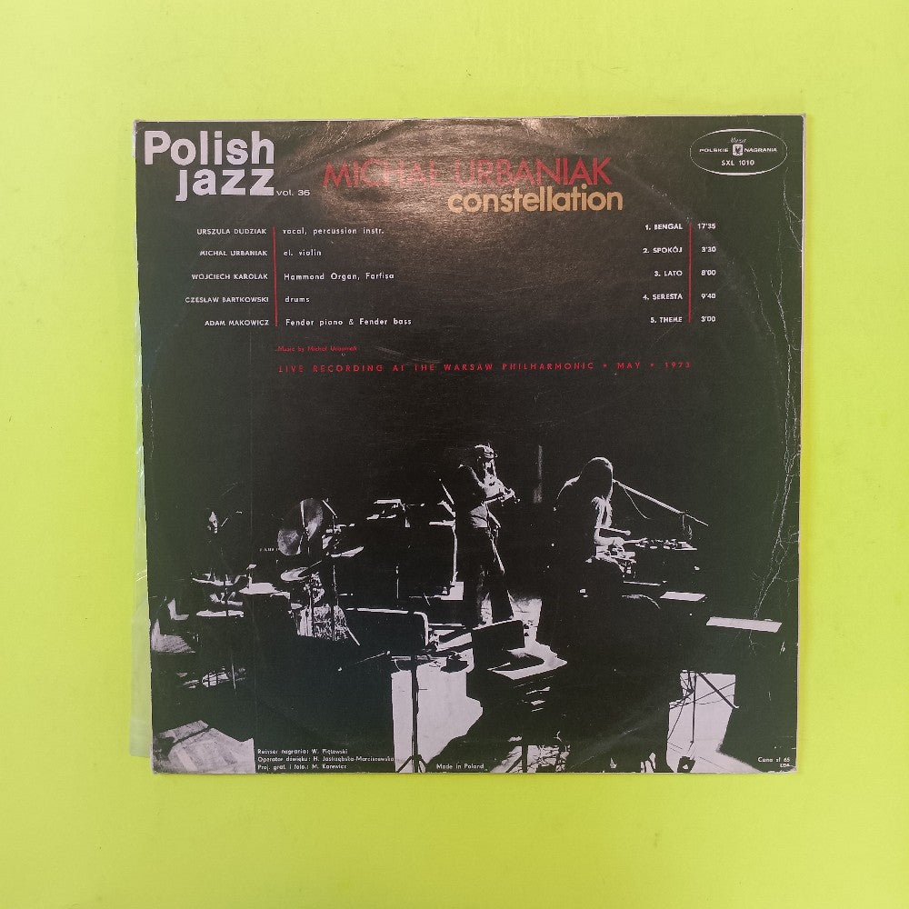 Michal Urbaniak Constellation  - In Concert - 1973 - SXL 1010 - Used - VG++ - Vinyl