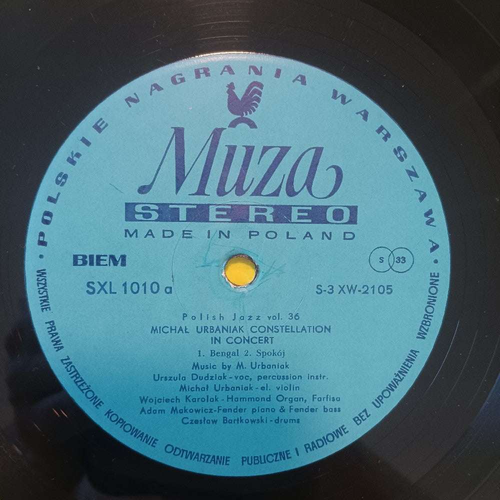 Michal Urbaniak Constellation  - In Concert - 1973 - SXL 1010 - Used - VG++ - Vinyl