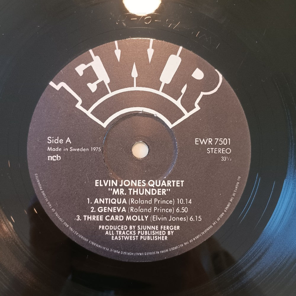 Elvis Jones Quartet - Mr. Thunder SWEDEN - 1974 - EWR 7501 - Used - VG++ - Vinyl