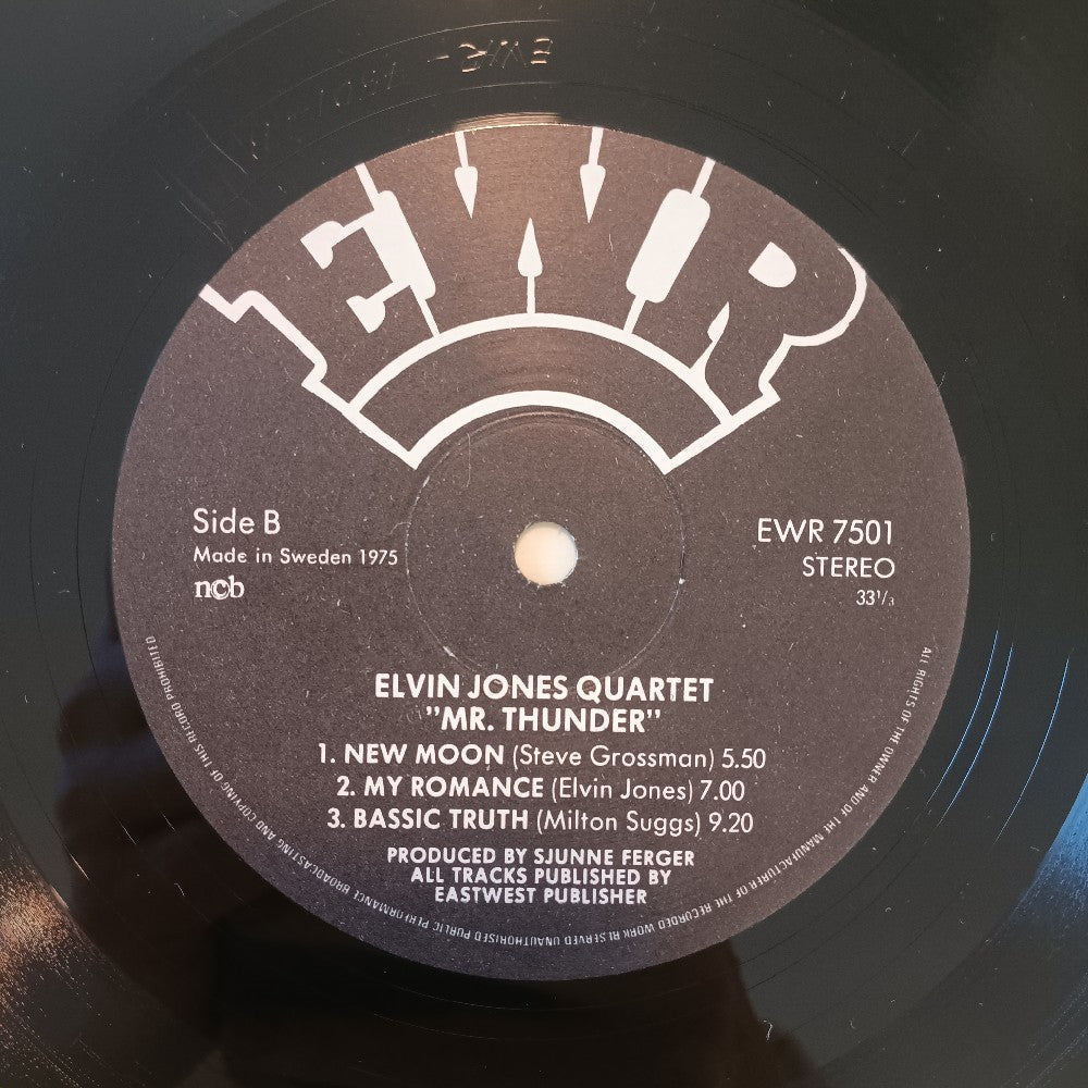 Elvis Jones Quartet - Mr. Thunder SWEDEN - 1974 - EWR 7501 - Used - VG++ - Vinyl