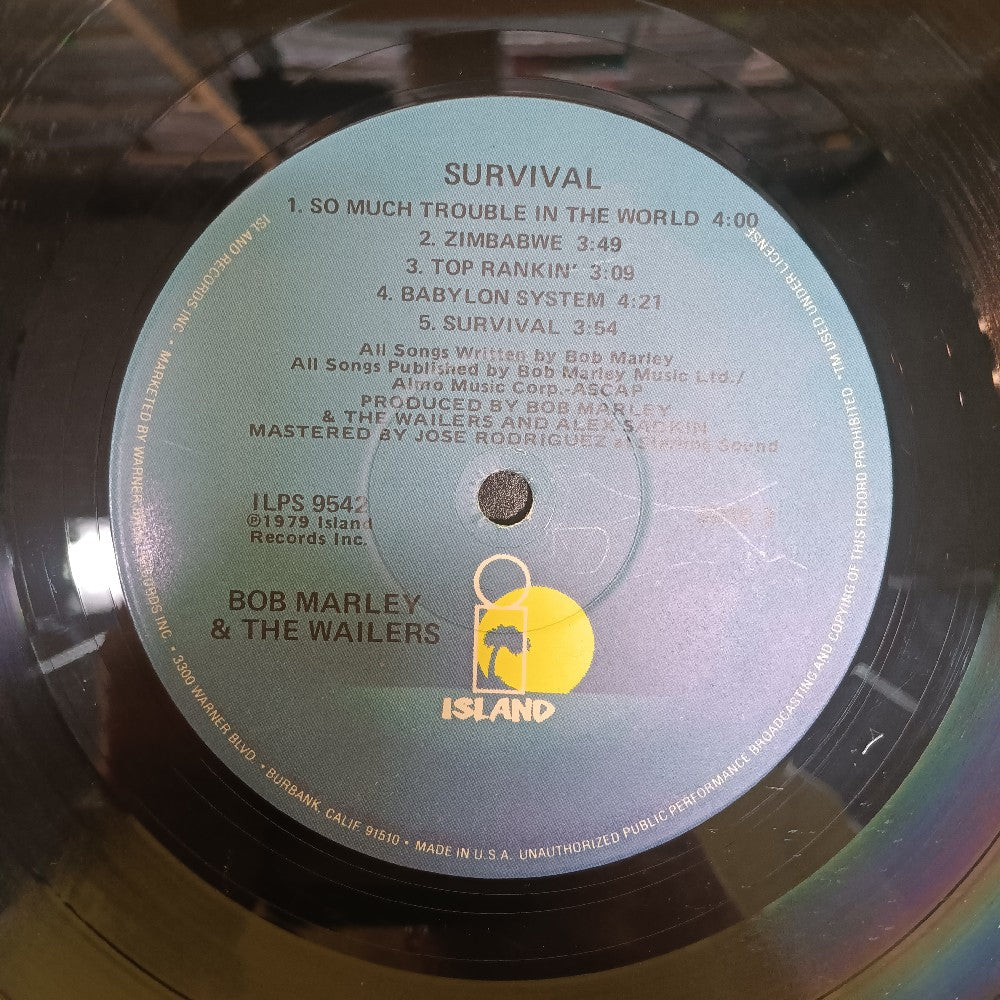 Bob Marley & The Wailers - Survival - 1981 - ILPS 9542 - Used - VG++ - Vinyl