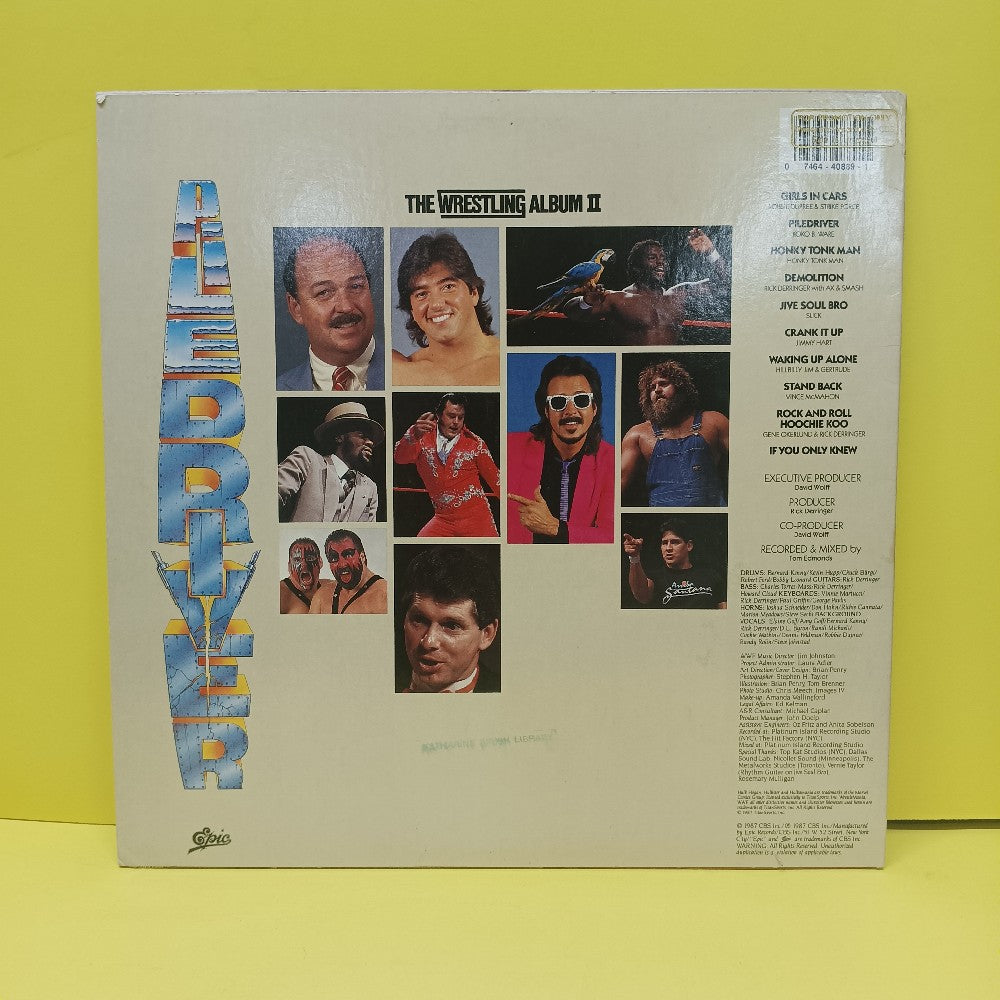 Various - Piledriver: The Wrestling Album II PROMO - 1987 - FE 40889 - Used - VG++ - Vinyl