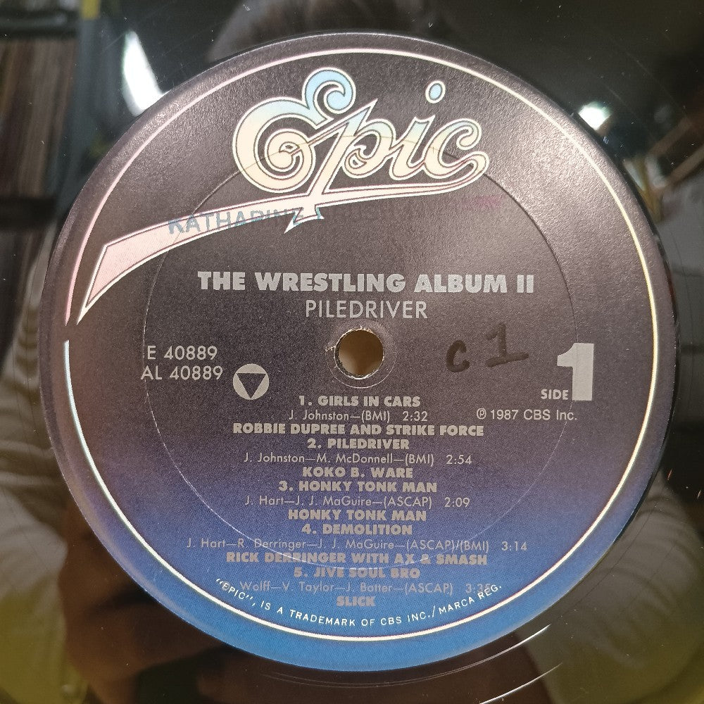 Various - Piledriver: The Wrestling Album II PROMO - 1987 - FE 40889 - Used - VG++ - Vinyl