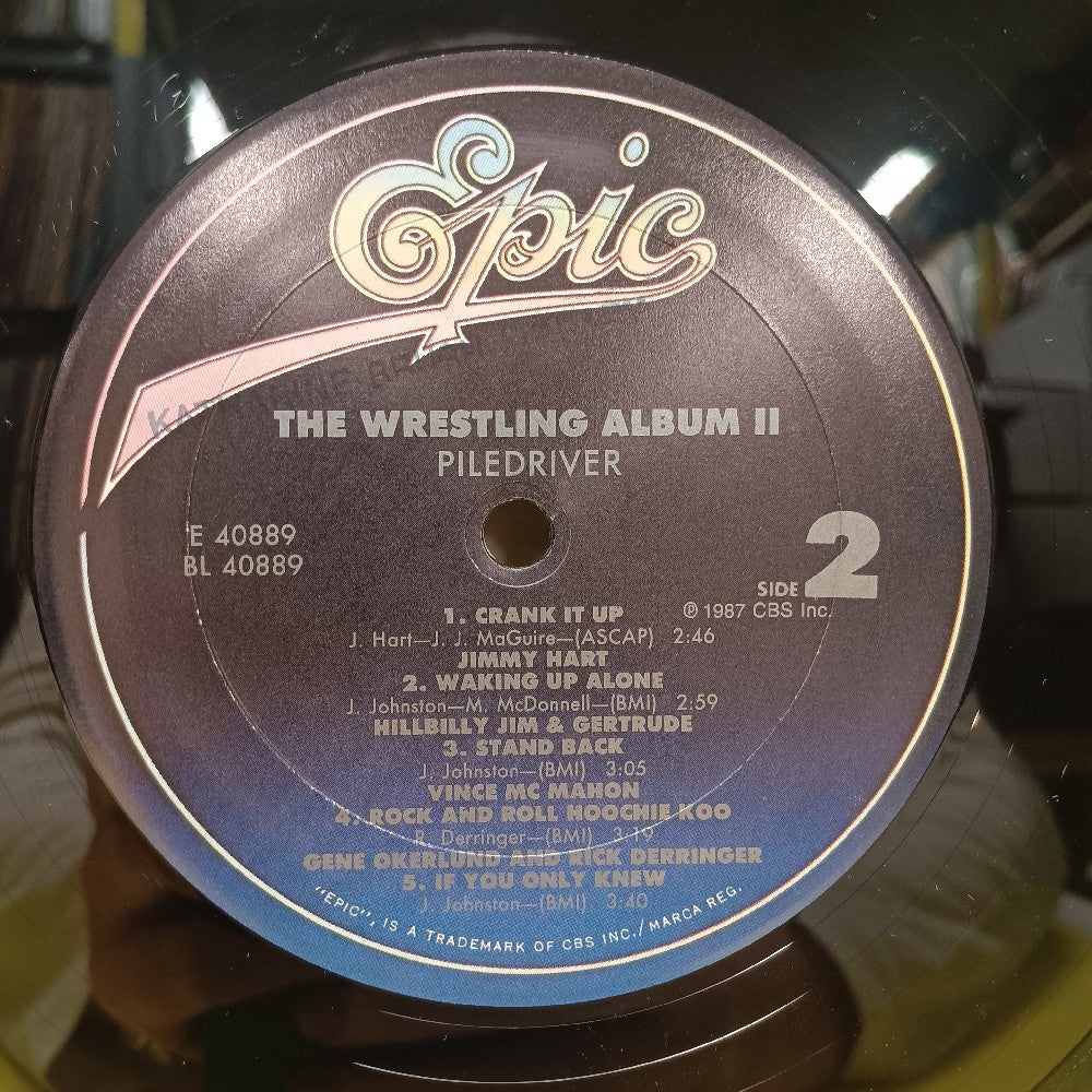 Various - Piledriver: The Wrestling Album II PROMO - 1987 - FE 40889 - Used - VG++ - Vinyl
