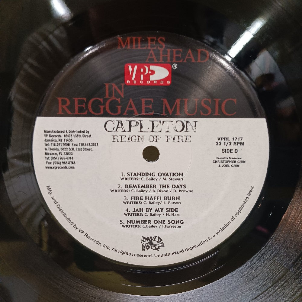 Capleton - Reign Of Fire 2LP - 2004 - VPRL-1717 - Used - EX - Vinyl