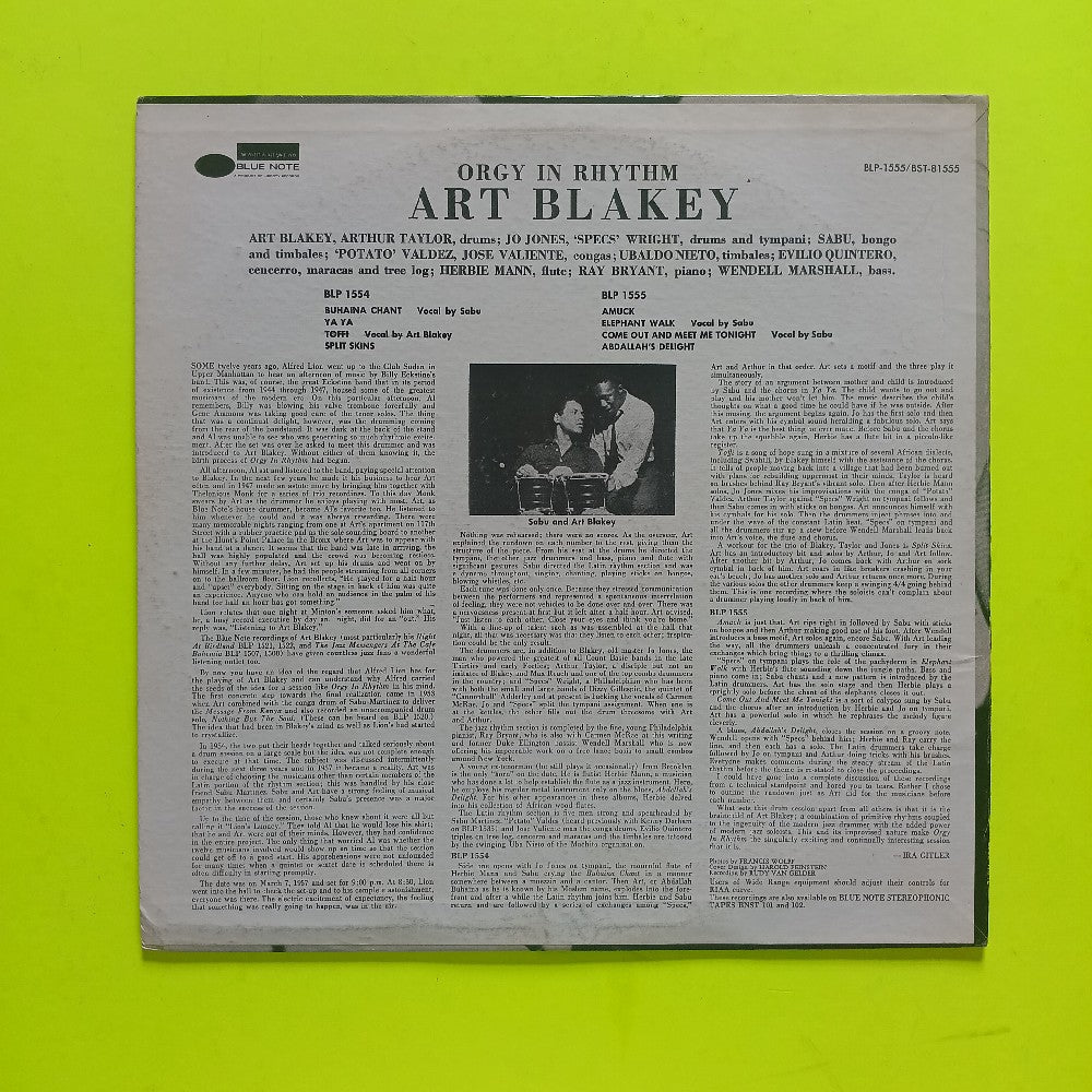 Art Blakey - Orgy In Rhythm Vol 2 BLACK B - 1973 - BST 81555 - Used - VG+ - Vinyl
