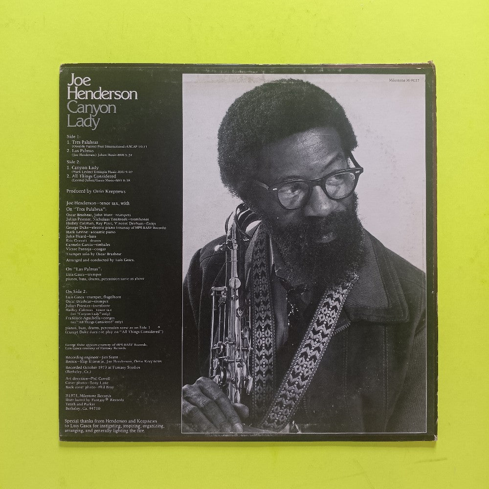 Joe Henderson - Canyon Lady - 1975 - M 9057 - Used - VG+ - Vinyl
