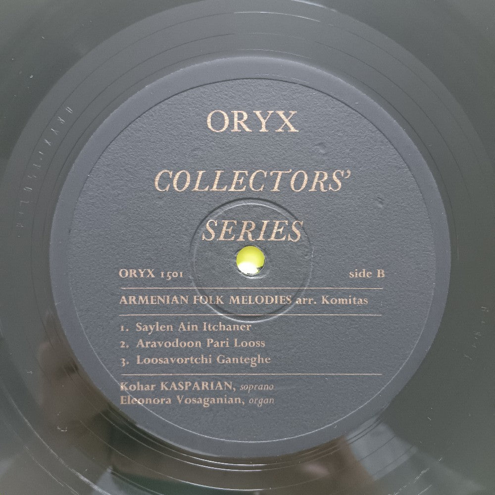 Kohar Kasparian & Berberian - Armenian Folk Melodies UK - 1969 - ORYX 1501 - Used - VG+ - Vinyl