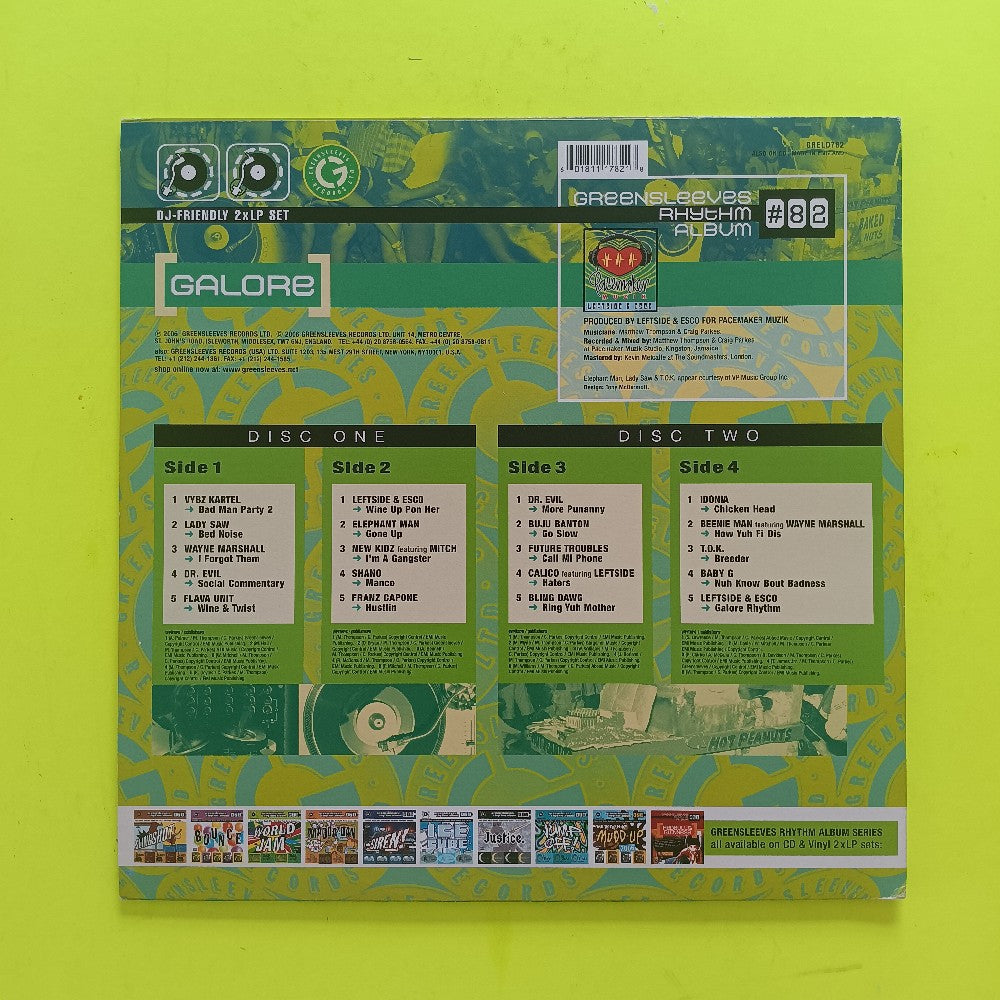 Various Greensleeves Rhythm Album - #82 Galore - 2006 - GRELD782 - Used - EX - Vinyl
