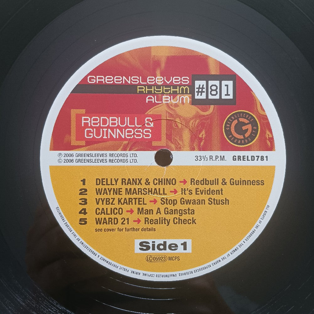 Various Greensleeves Rhythm Album - #81 Redbull & Guinness - 2006 - GRELD781 - Used - VG++ - Vinyl