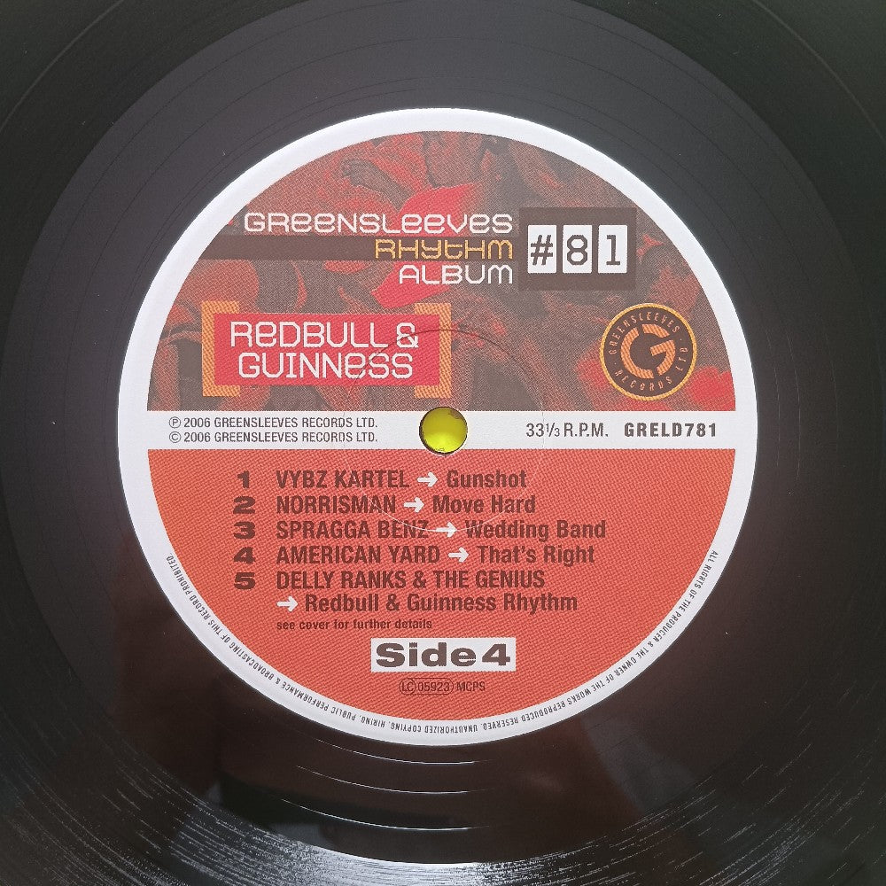 Various Greensleeves Rhythm Album - #81 Redbull & Guinness - 2006 - GRELD781 - Used - VG++ - Vinyl
