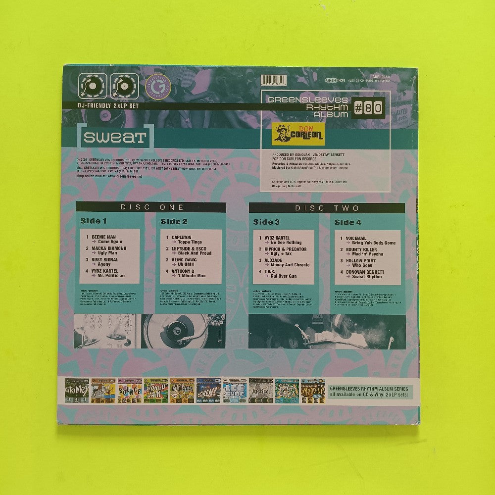 Various Greensleeves Rhythm Album - #80 Sweat - 2006 - GRELD 780 - Used - VG++ - Vinyl