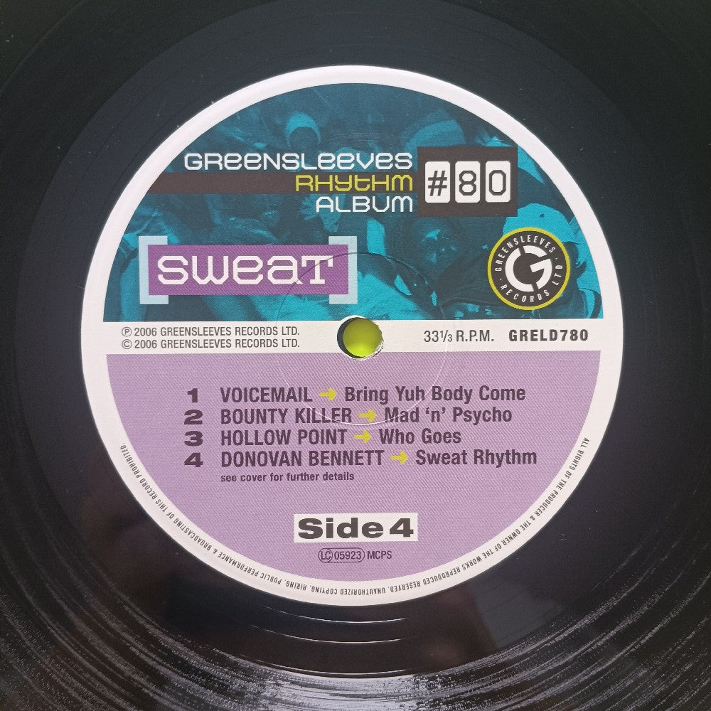 Various Greensleeves Rhythm Album - #80 Sweat - 2006 - GRELD 780 - Used - VG++ - Vinyl