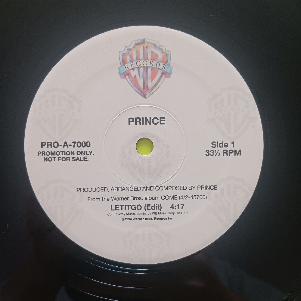 Prince - LetItGo Let It Go PROMO - 1994 - PRO-A-7000 - Used - EX - Vinyl
