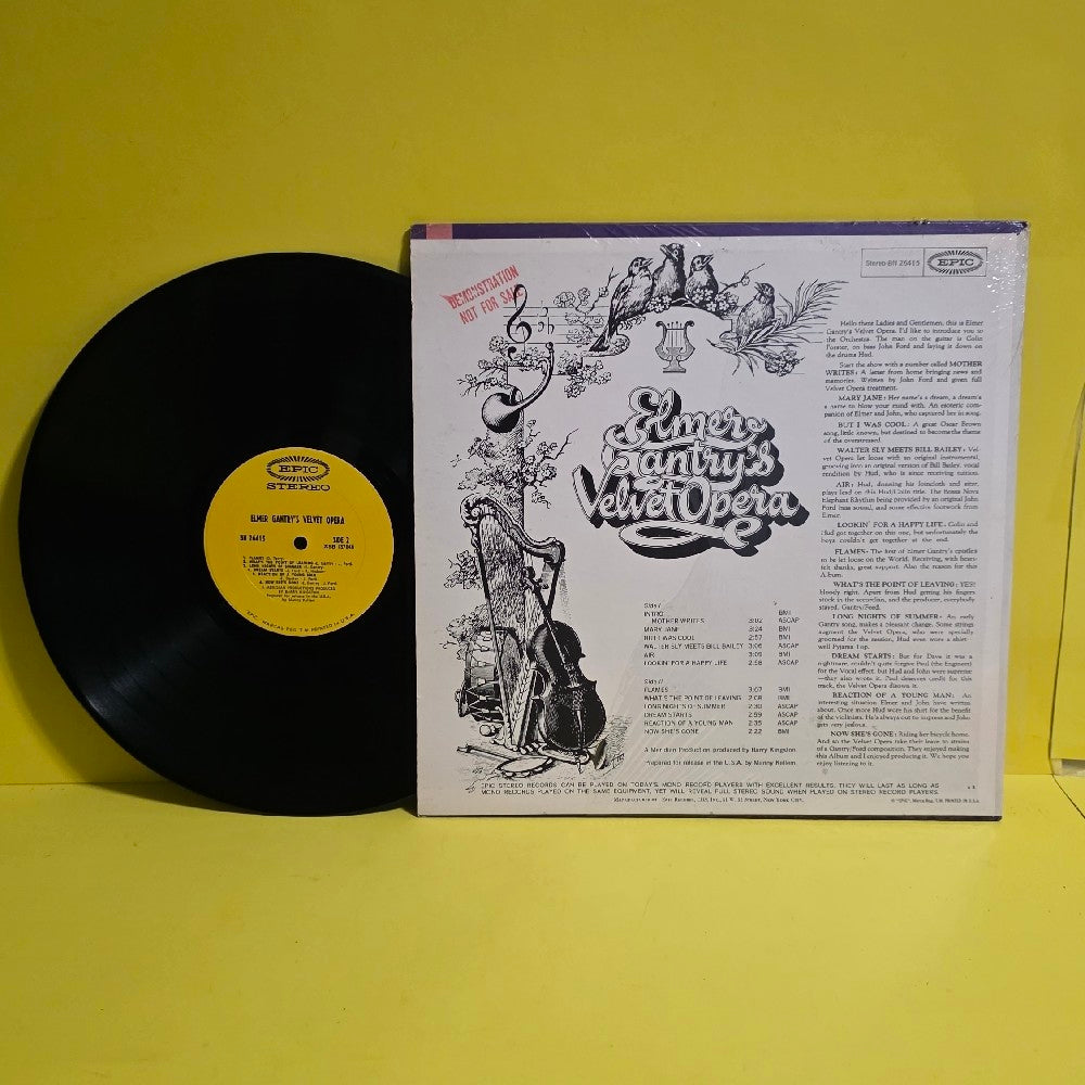 Elmer Gantry's Velvet Opera - Elmer Gantry's Velvet Opera / Promo  - 1968 - XSB 137848 - Used - VG++ - Vinyl