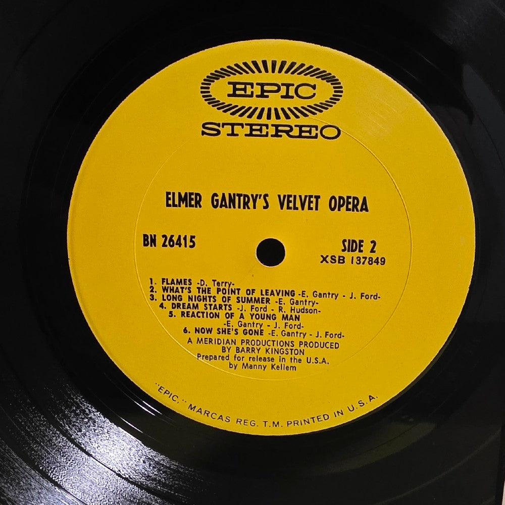Elmer Gantry's Velvet Opera - Elmer Gantry's Velvet Opera / Promo  - 1968 - XSB 137848 - Used - VG++ - Vinyl