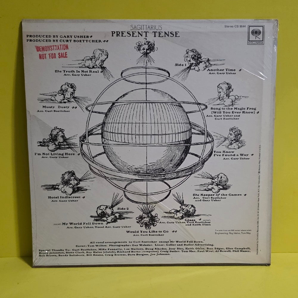 Sagittarius  - Present Tense / OG Sealed Promo  - 1968 - CS 9644 - New - Sealed - Vinyl