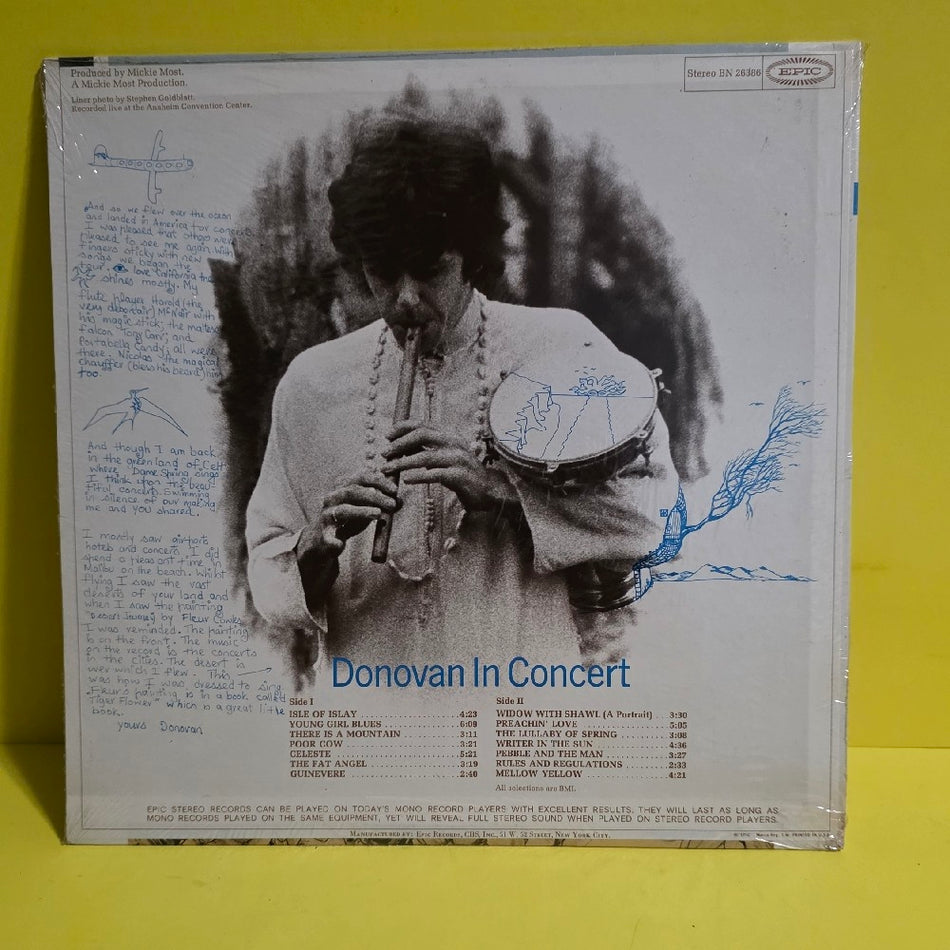 Donovan In - Donovan In Concert / Sealed  - 1968 - BN 26386 - New - Sealed - Vinyl