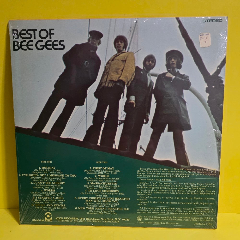 Bee Gees - Best Of Bee Gees - 1969 - SD 33-292 - New - Sealed - Vinyl