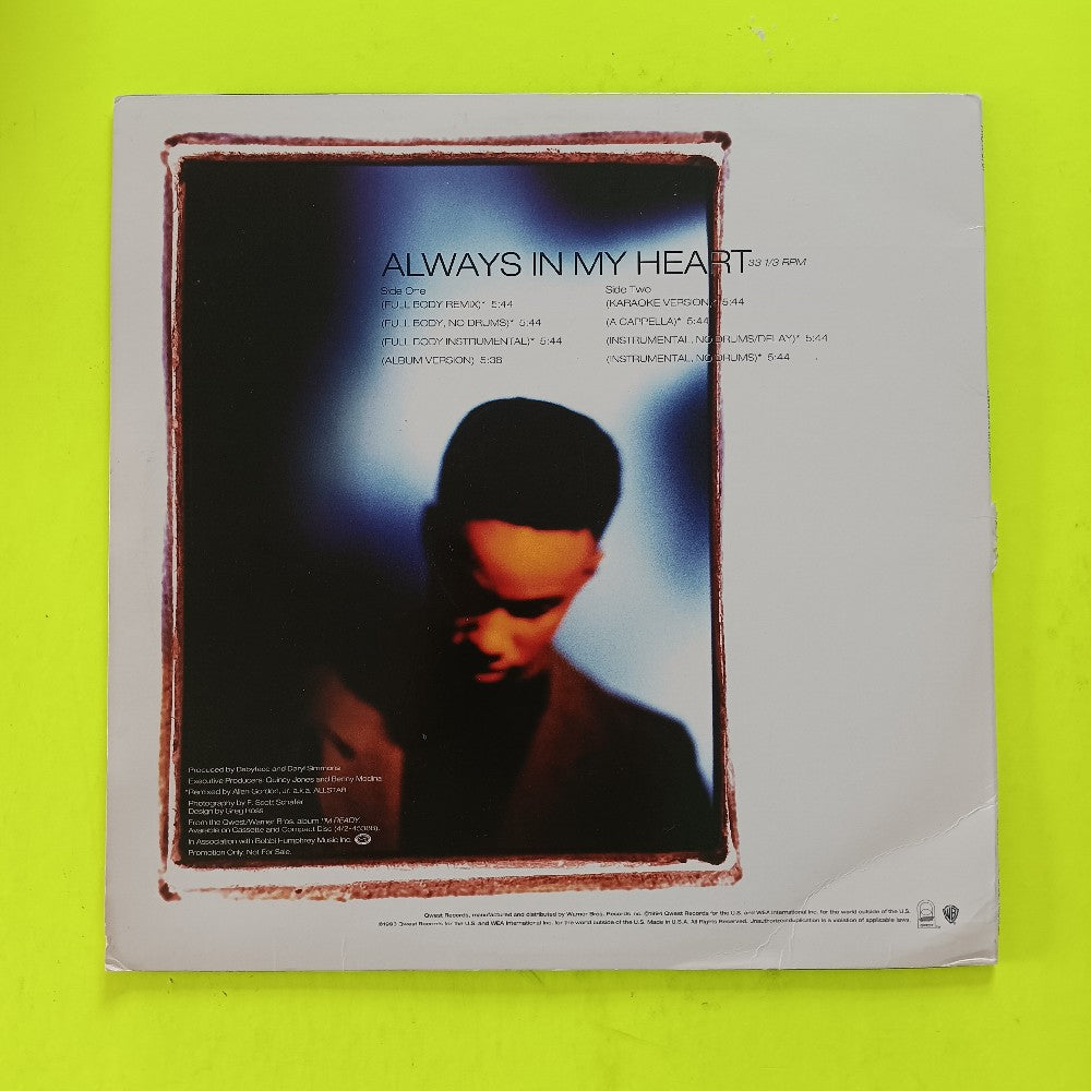 Kevin Campbell - Always In My Head 12" PROMO - 1994 - PRO-A-6701 - Used - NM - Vinyl