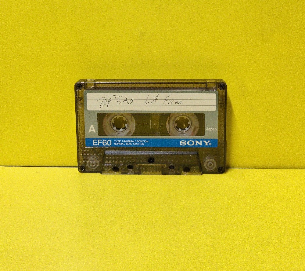 Led Zeppelin - L.A. Forum 6-26-72 - Used - EX - Cassettes - Unofficial Release