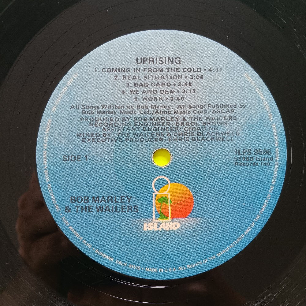 Bob Marley & The Wailers - Uprising  - 1980 - ILPS 9596 - Used - VG++ - Vinyl