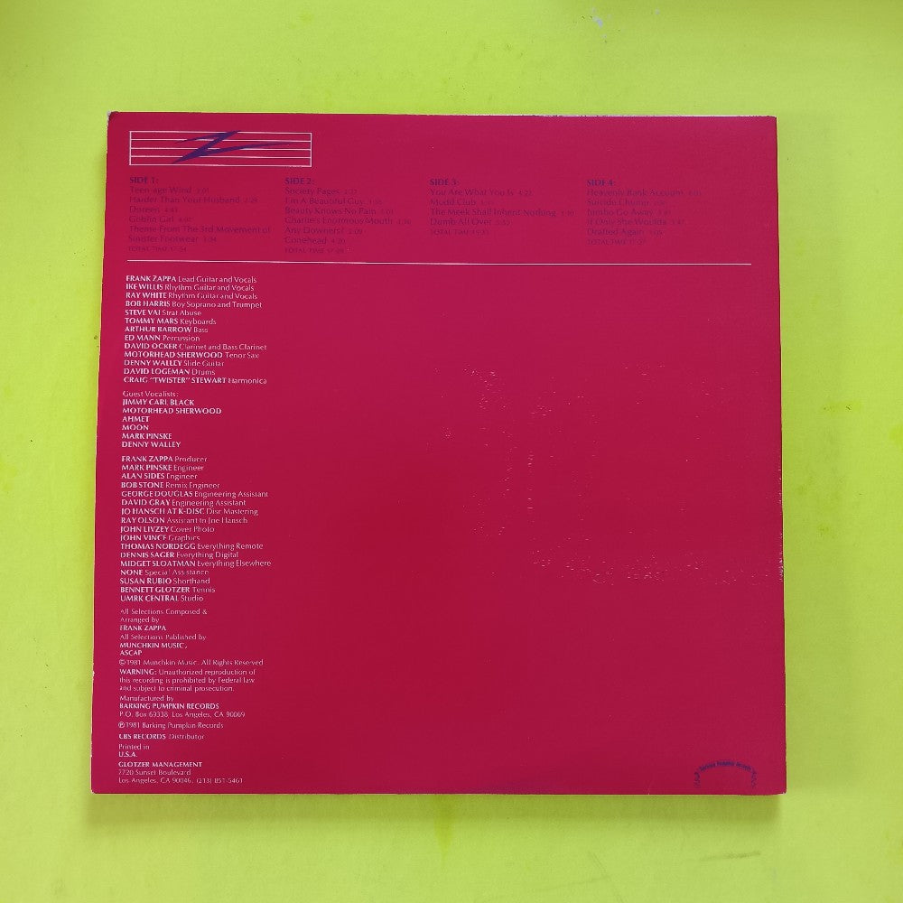 Frank Zappa - You Are What You Is 2LP - 1981 - PW2 37537 - Used - VG++ - Vinyl