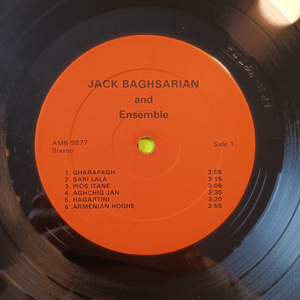 Jack Baghsarian & Ensemble - Self Titled - AMB 9877 - Used - VG+ - Vinyl