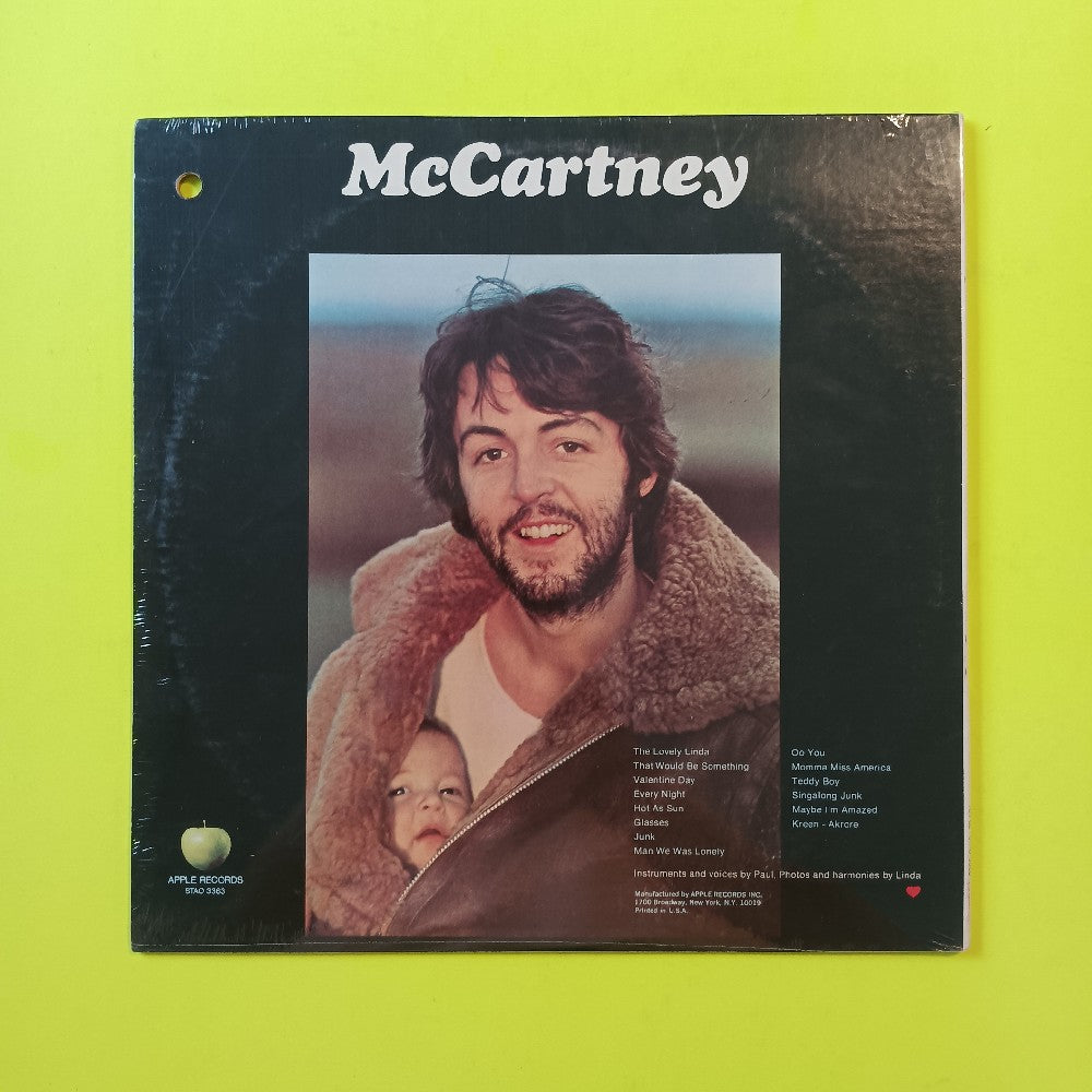 Paul McCartney - McCartney - 1970 - STAO 3363 - New - Sealed - Vinyl