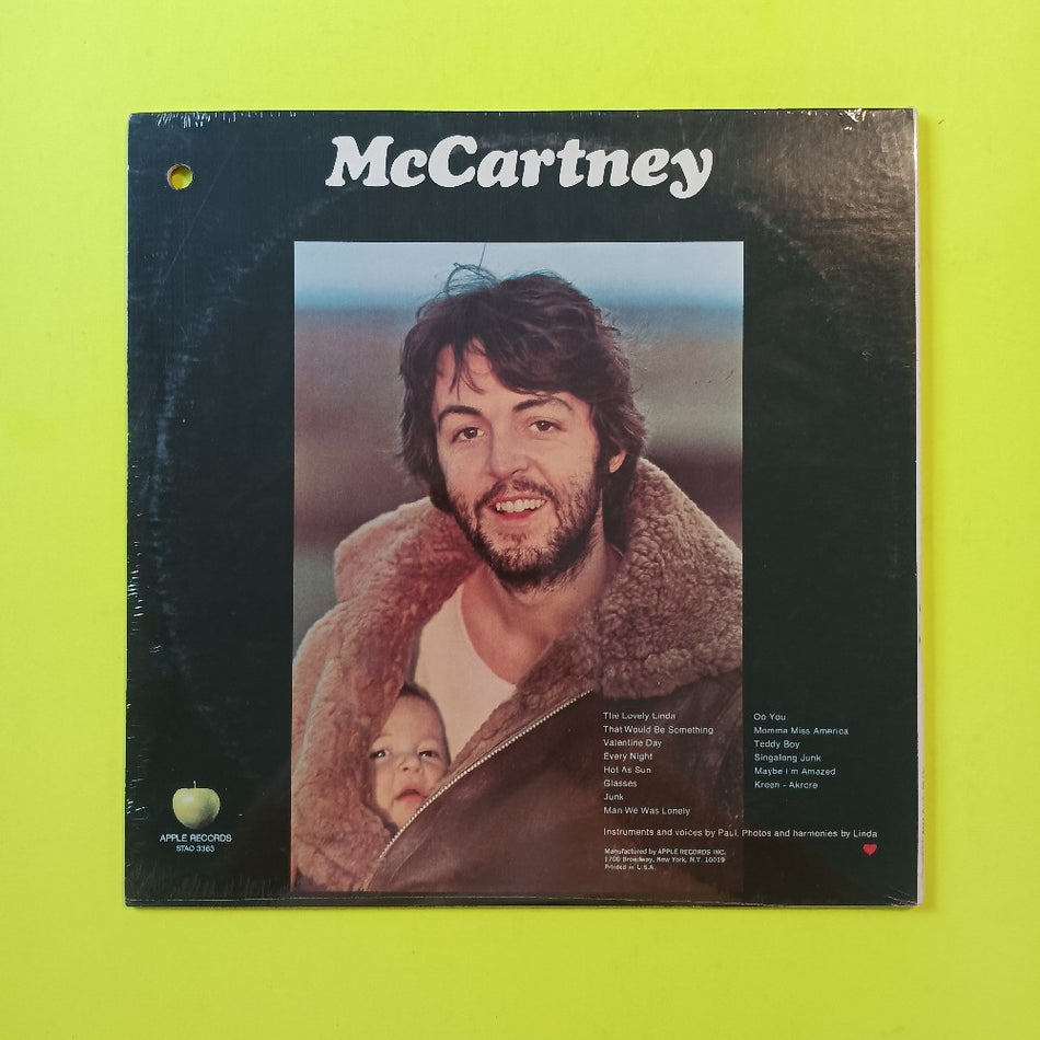 Paul McCartney - McCartney - 1970 - STAO 3363 - New - Sealed - Vinyl