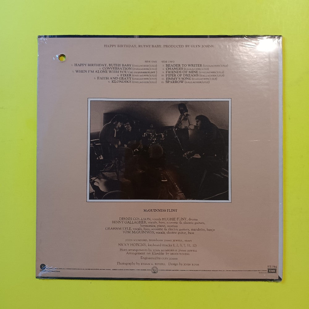 McGuinness Flint - Happy Birthday Ruthy Baby - 1971 - ST 794 - New - Sealed - Vinyl