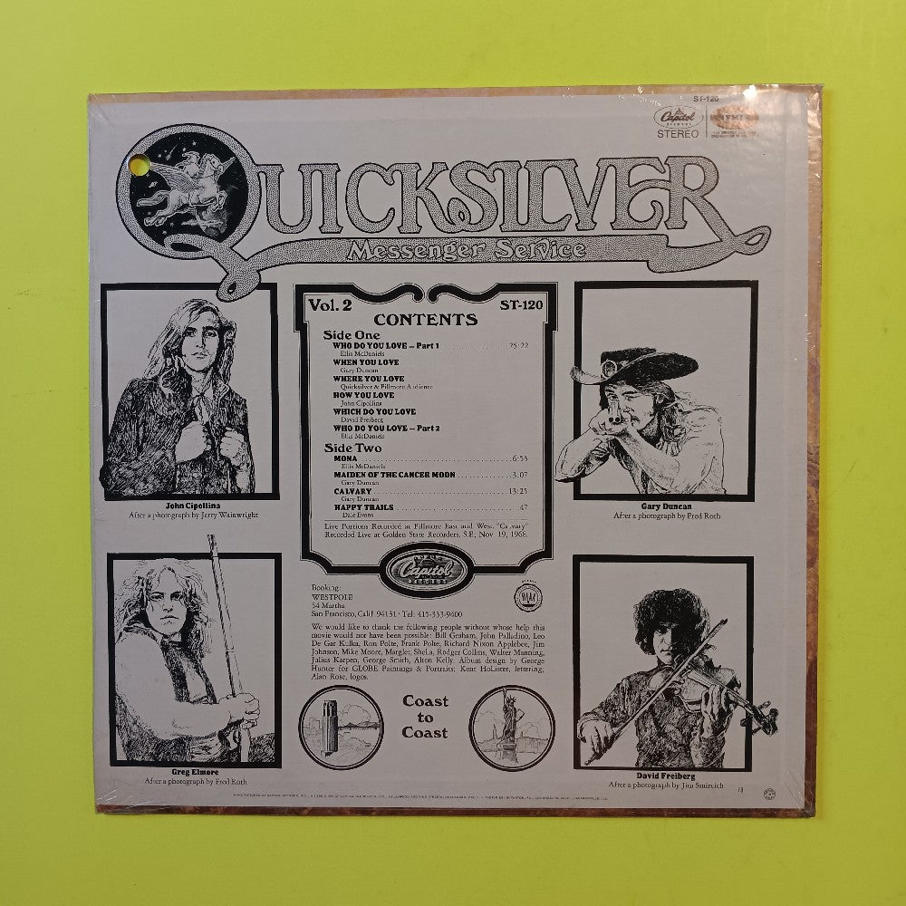 Quicksilver Messenger Service - Happy Trails - 1969 - ST 120 - New - Sealed - Vinyl