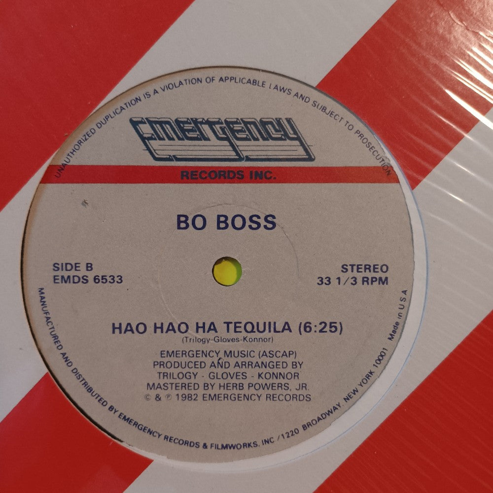 Bo Boss - Tequila 12" ITALO-DISCO - 1982 - EMDS 6533 - Used - VG++ - Vinyl